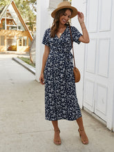 Bedrucktes langes Kleid